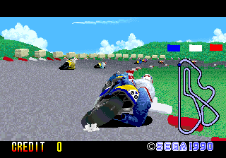GP Rider (set 2, World, FD1094 317-0163) Screenthot 2
